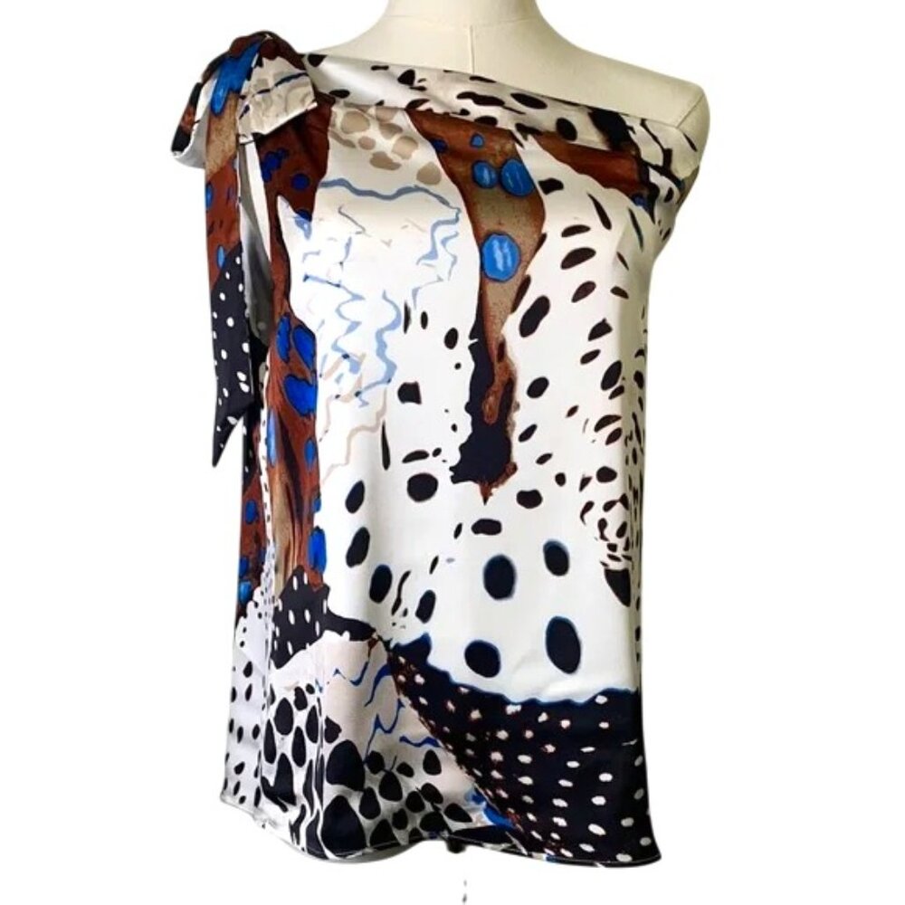 Stylish Women's Off-Shoulder Blouse - Multicolor